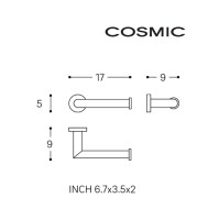 MEDIDAS PORTARROLLOS SIN TAPA KUBIC COSMIC